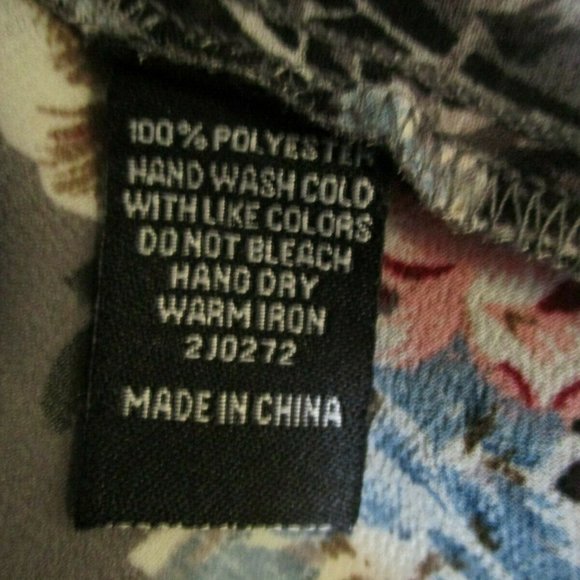 Cecico Romantic Floral Chiffon Kimono Top sz M NWT Ballet Wrap - Picture 11 of 11